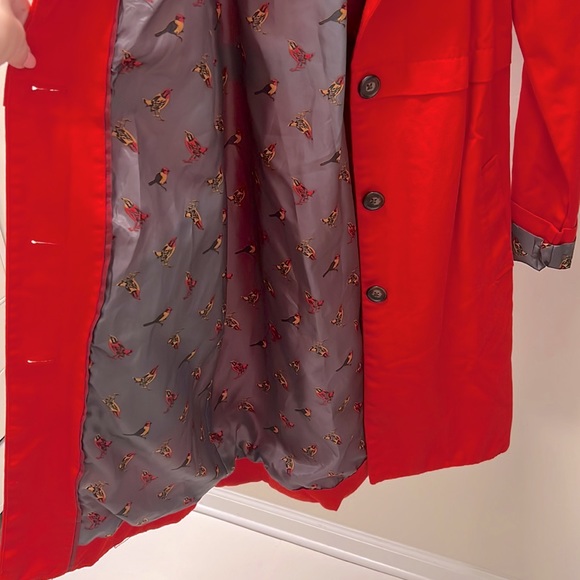 Red Bird Trench Coat - Picture 9 of 14